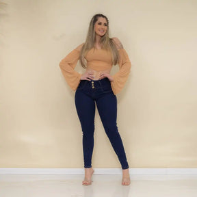 Calça Jeans Feminina Cecilia - Elegância, Conforto e Modelagem Perfeita