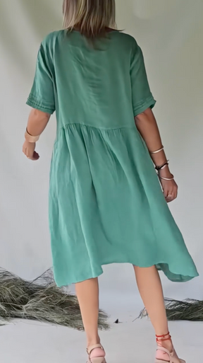 Vestido Clara - Linho Premium - Leve e Soltinho (O Queridinho das Blogueiras)