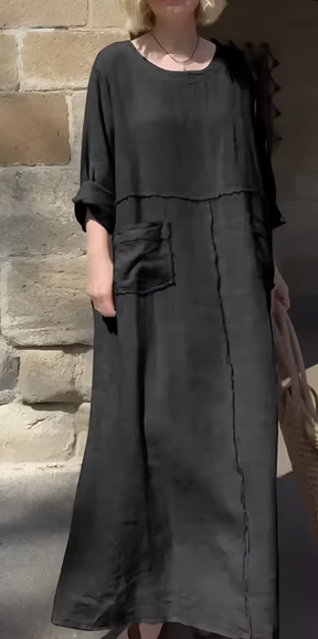 Vestido Luiza - Linho Premium - Soltinho e Leve (Verão Europeu 2025)