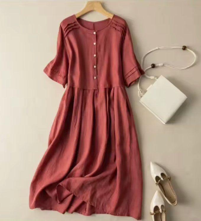 Vestido Clara - Linho Premium - Leve e Soltinho (O Queridinho das Blogueiras)