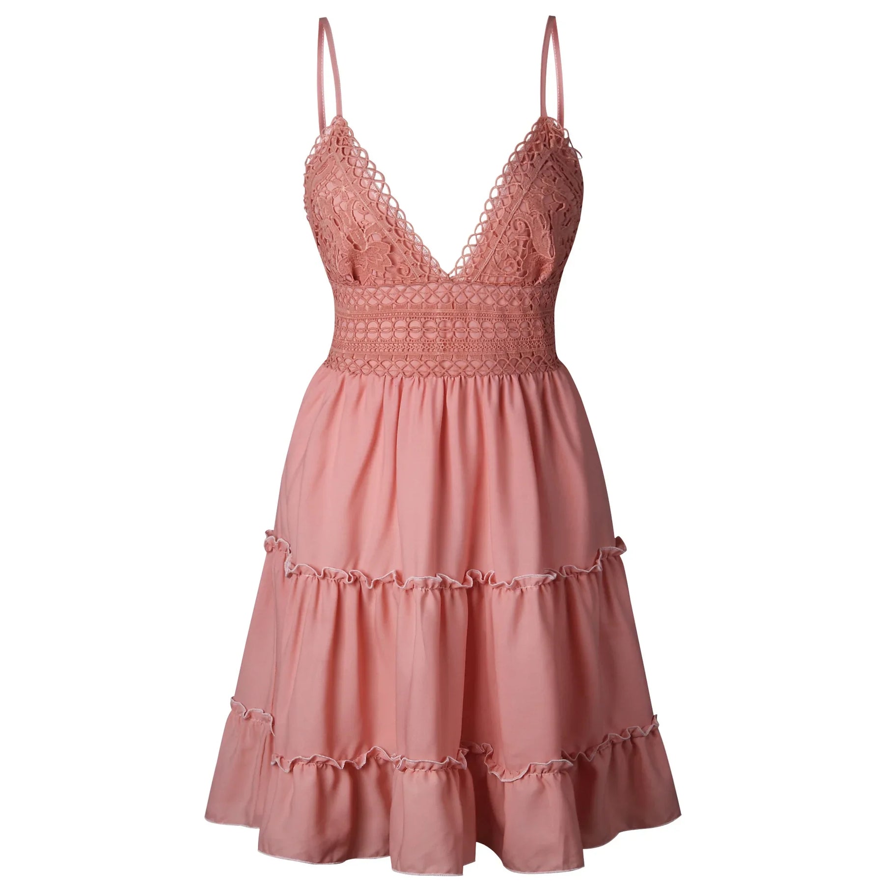 Vestido Manu – Decote em V e Costas Livre!