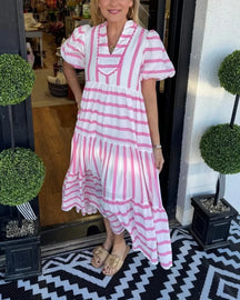 Vestido Karla - Manga Curta - Leve e Soltinho - (Queridinho Europeu)