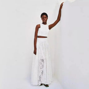 Conjunto Valen Cropped + Saia - Lançamento Verão 2025