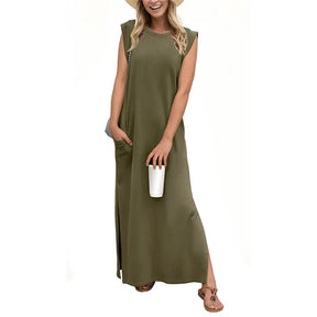 Vestido Elsa - Sem Mangas Leve e Soltinho