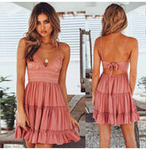 Vestido Manu – Decote em V e Costas Livre!