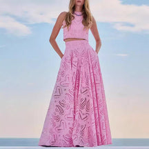Conjunto Valen Cropped + Saia - Lançamento Verão 2025